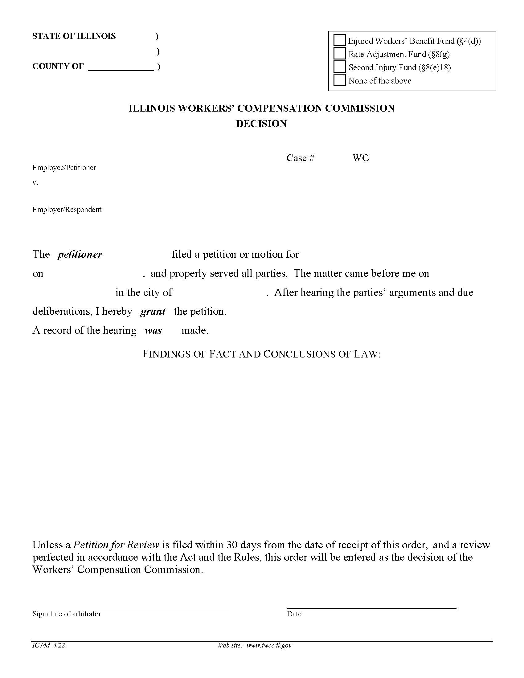 Decision {IC34d} | Pdf Fpdf Doc Docx | Illinois