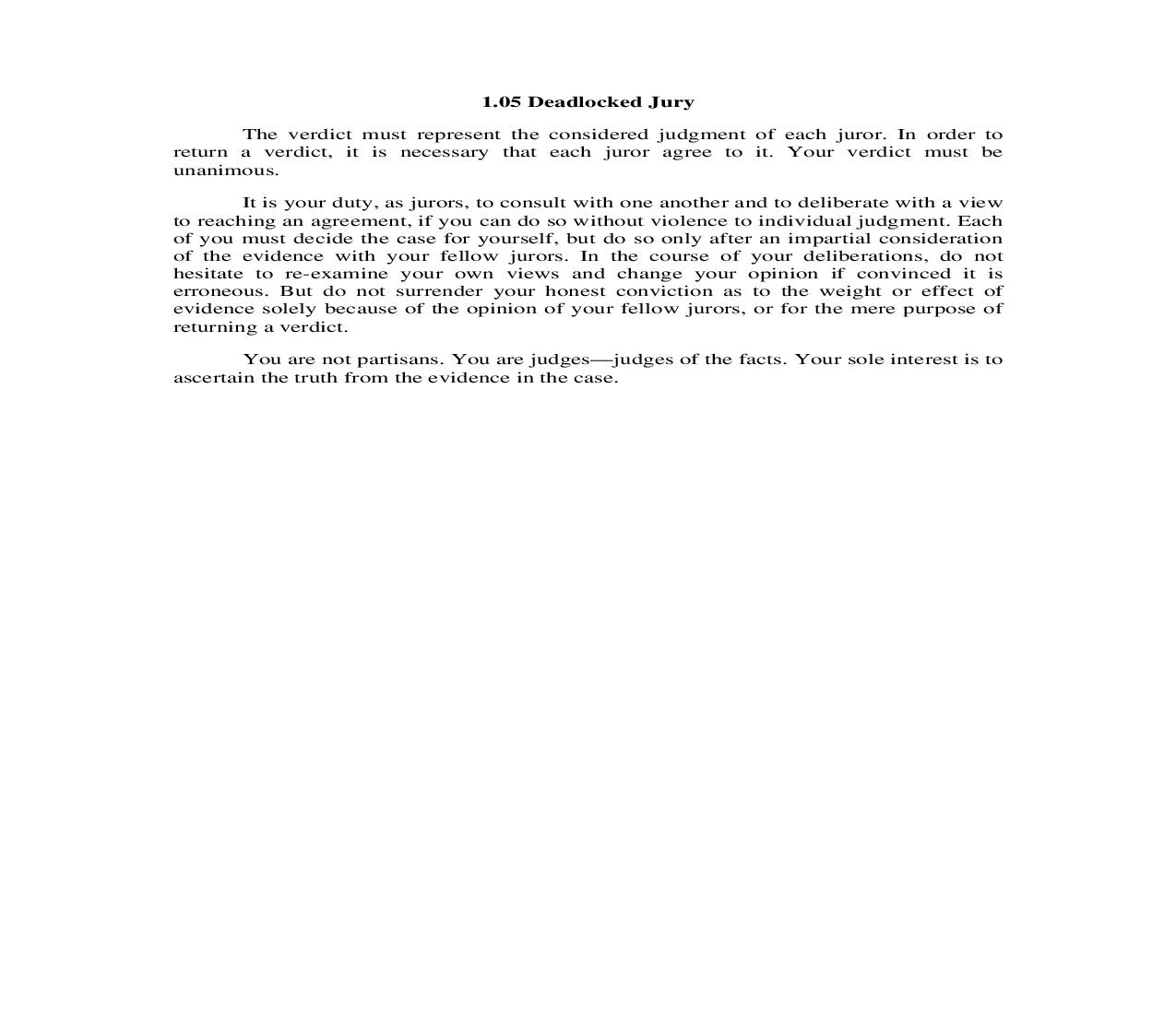 1.05. Deadlocked Jury | Pdf Doc Docx | Illinois_JI