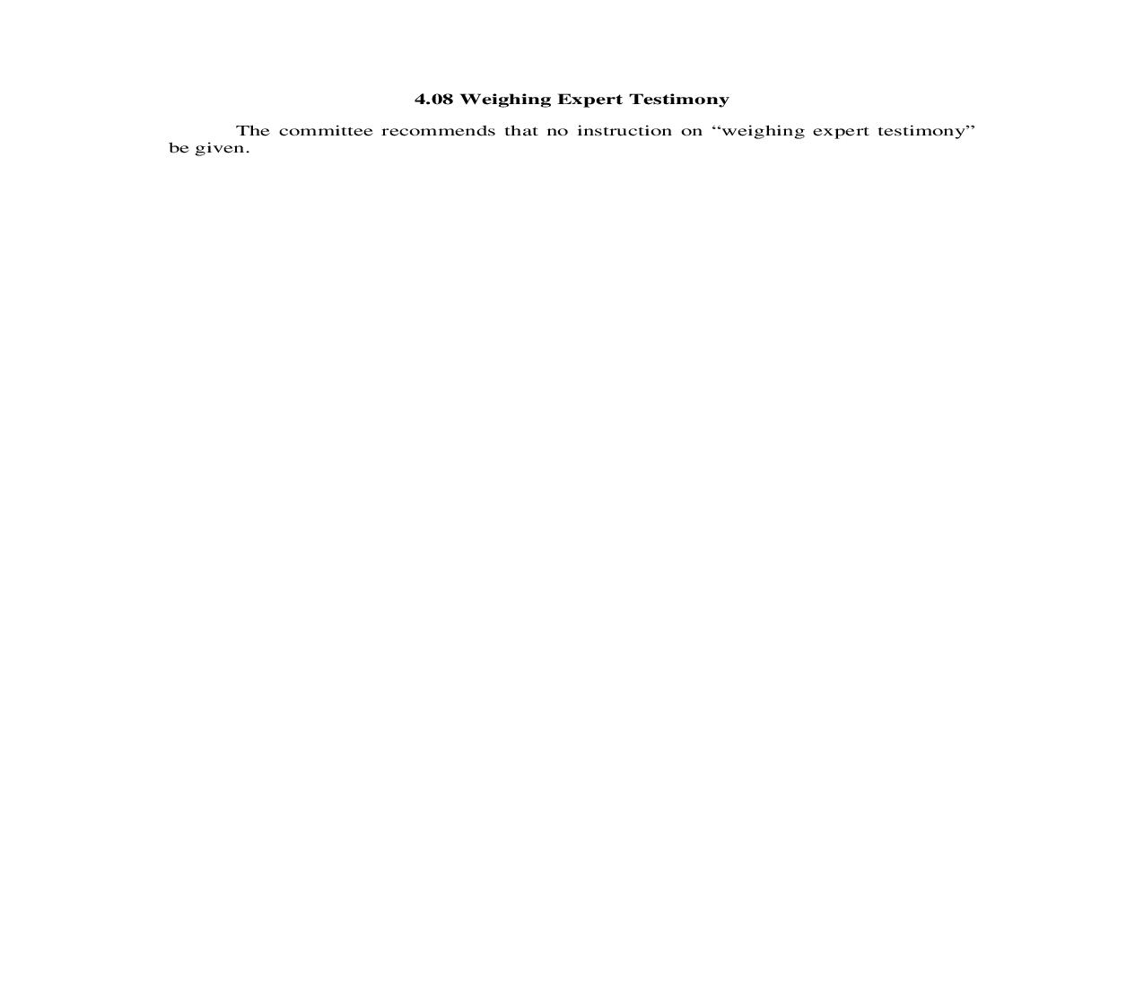 4.08. Weighing Expert Testimony | Pdf Doc Docx | Illinois_JI