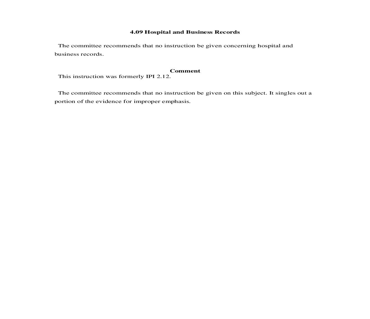 4.09. Hospital and Business Records | Pdf Doc Docx | Illinois_JI
