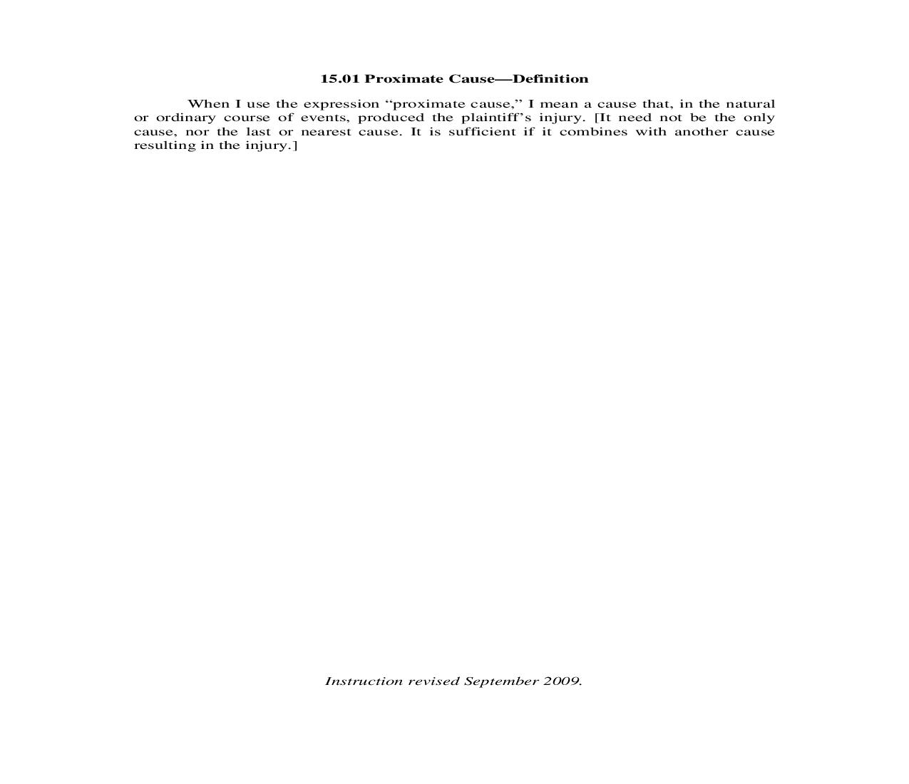 15.01. Proximate Cause-Definition | Pdf Doc Docx | Illinois_JI