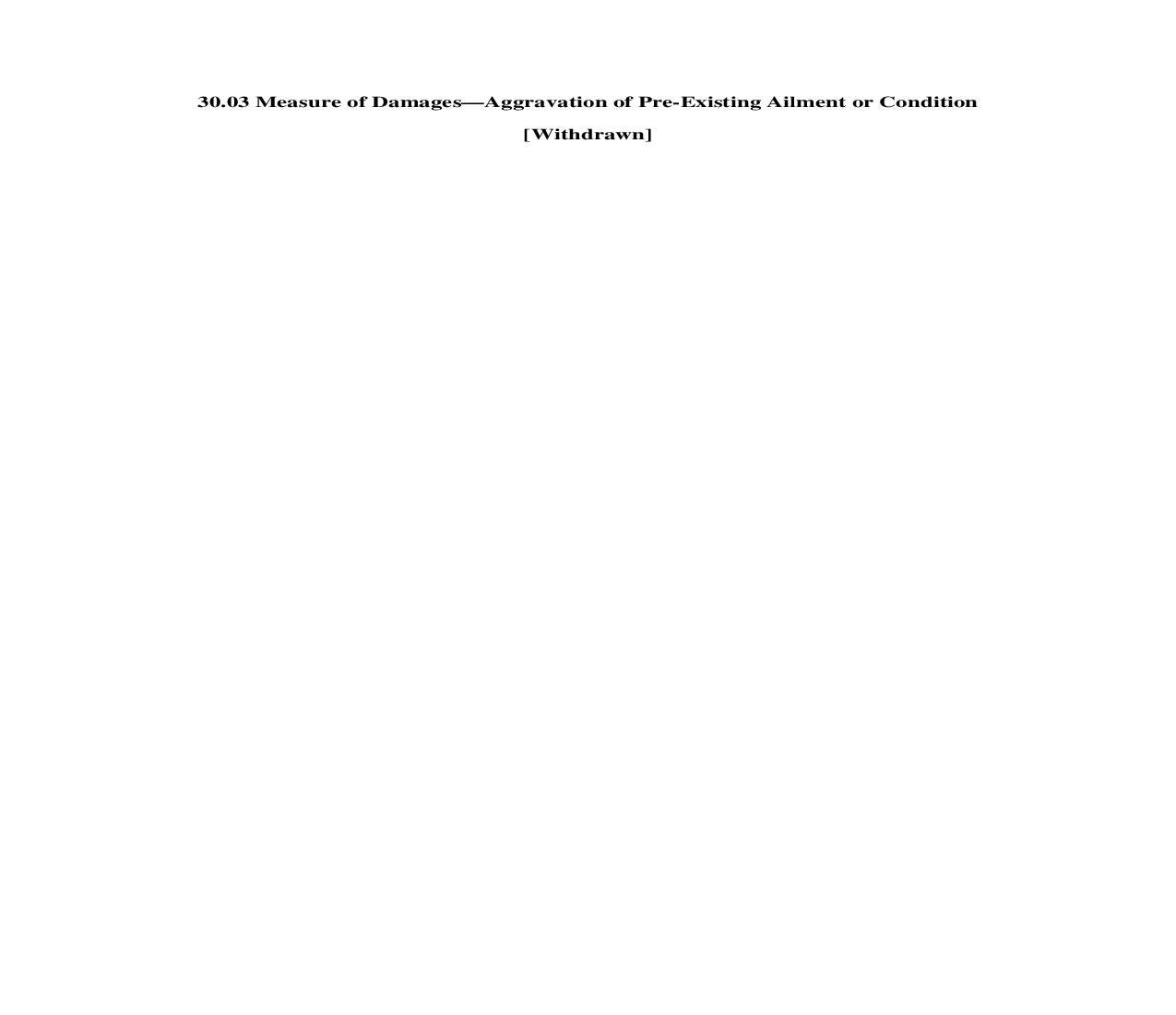 30.03. Measure of Damages-Aggravation of Pre-Existing Ailment or Condition | Pdf Doc Docx | Illinois_JI