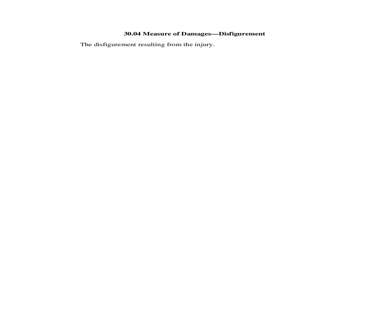 30.04. Measure of Damages-Disfigurement | Pdf Doc Docx | Illinois_JI