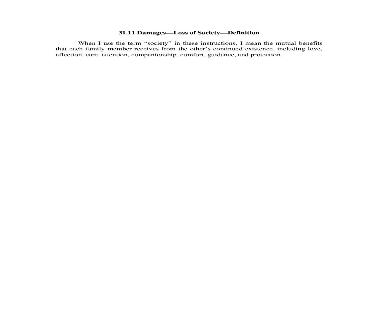 31.11. Damages-Loss of Society-Definition | Pdf Doc Docx | Illinois_JI