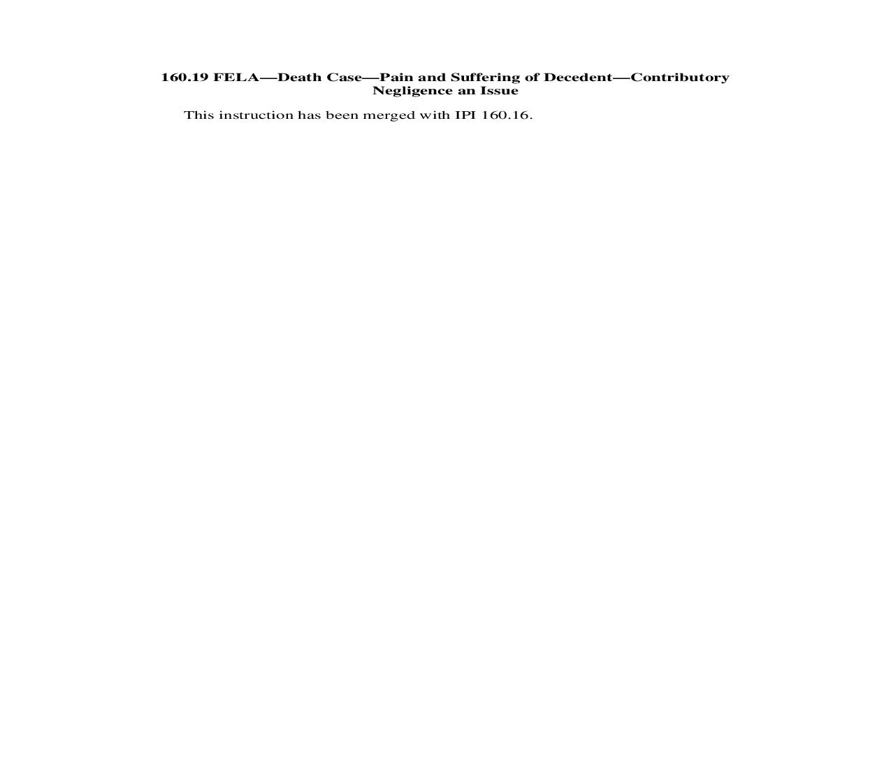 160.19. FELA-Death Case-Pain and Suffering of Deceased-Contributory Negligence an Issue | Pdf Doc Docx | Illinois_JI