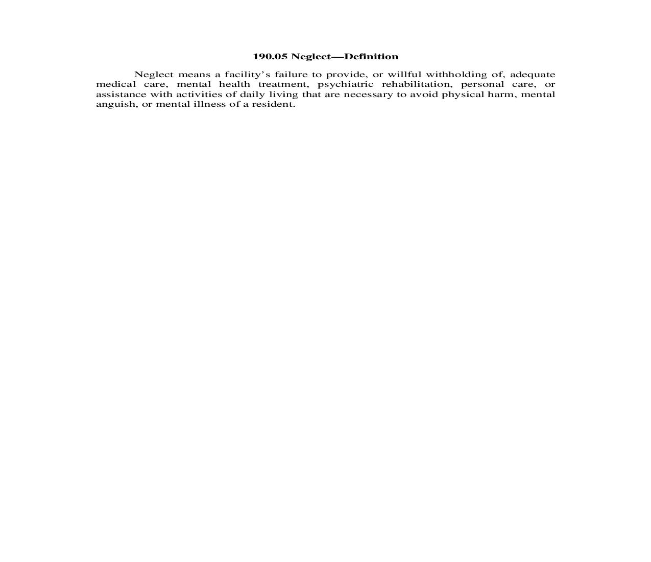 190.05. Neglect-Definition | Pdf Doc Docx | Illinois_JI