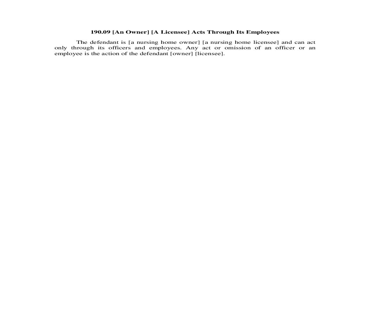190.09. An Owner-A Licensee Acts Through Its Employees | Pdf Doc Docx | Illinois_JI