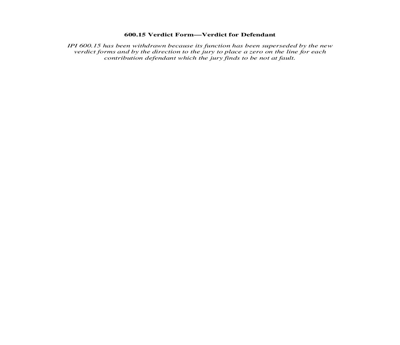 600.15. Verdict Form-Verdict for Defendant | Pdf Doc Docx | Illinois_JI