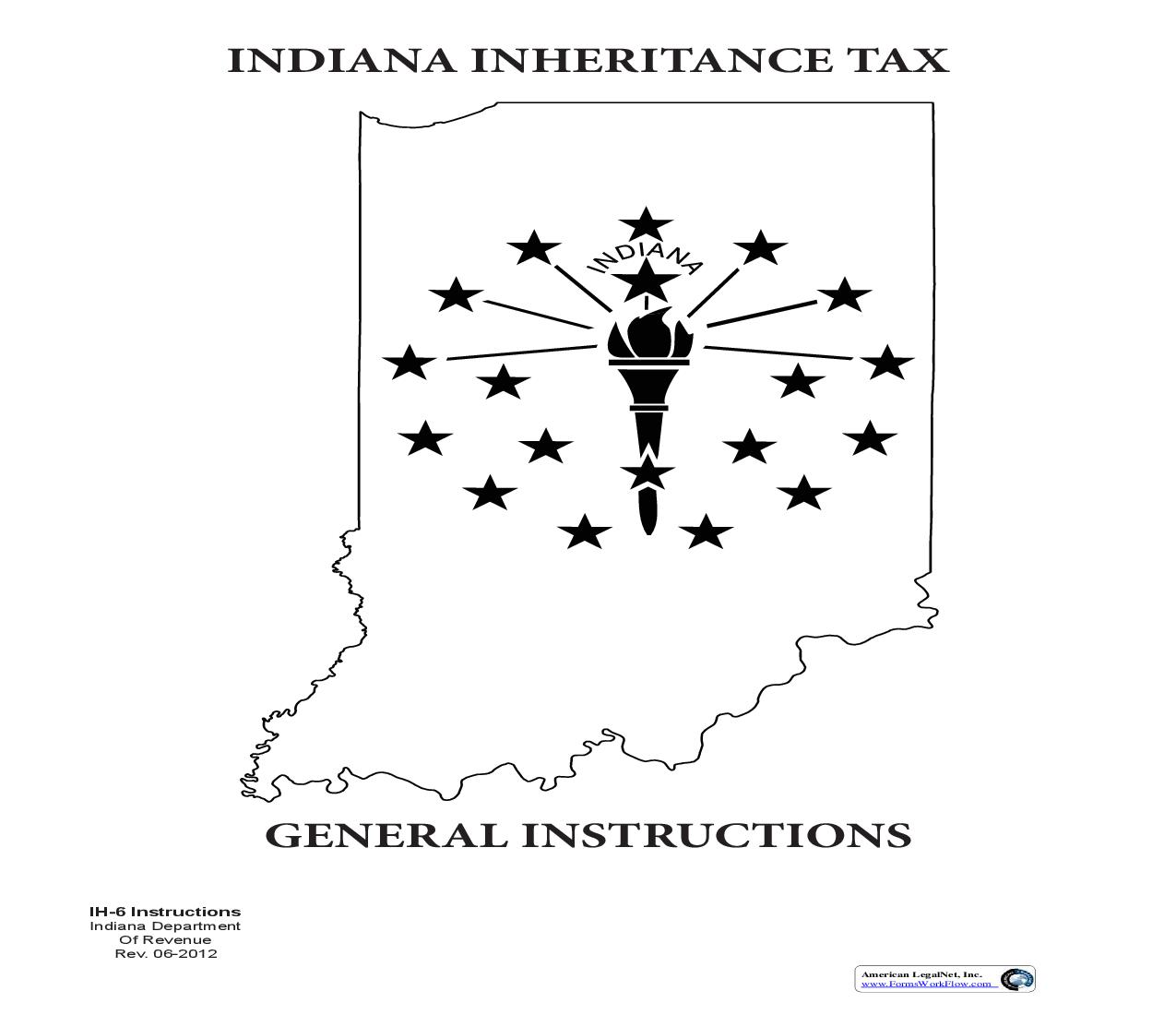 Indiana Inheritance Tax Return {IH-6} |  | Indiana