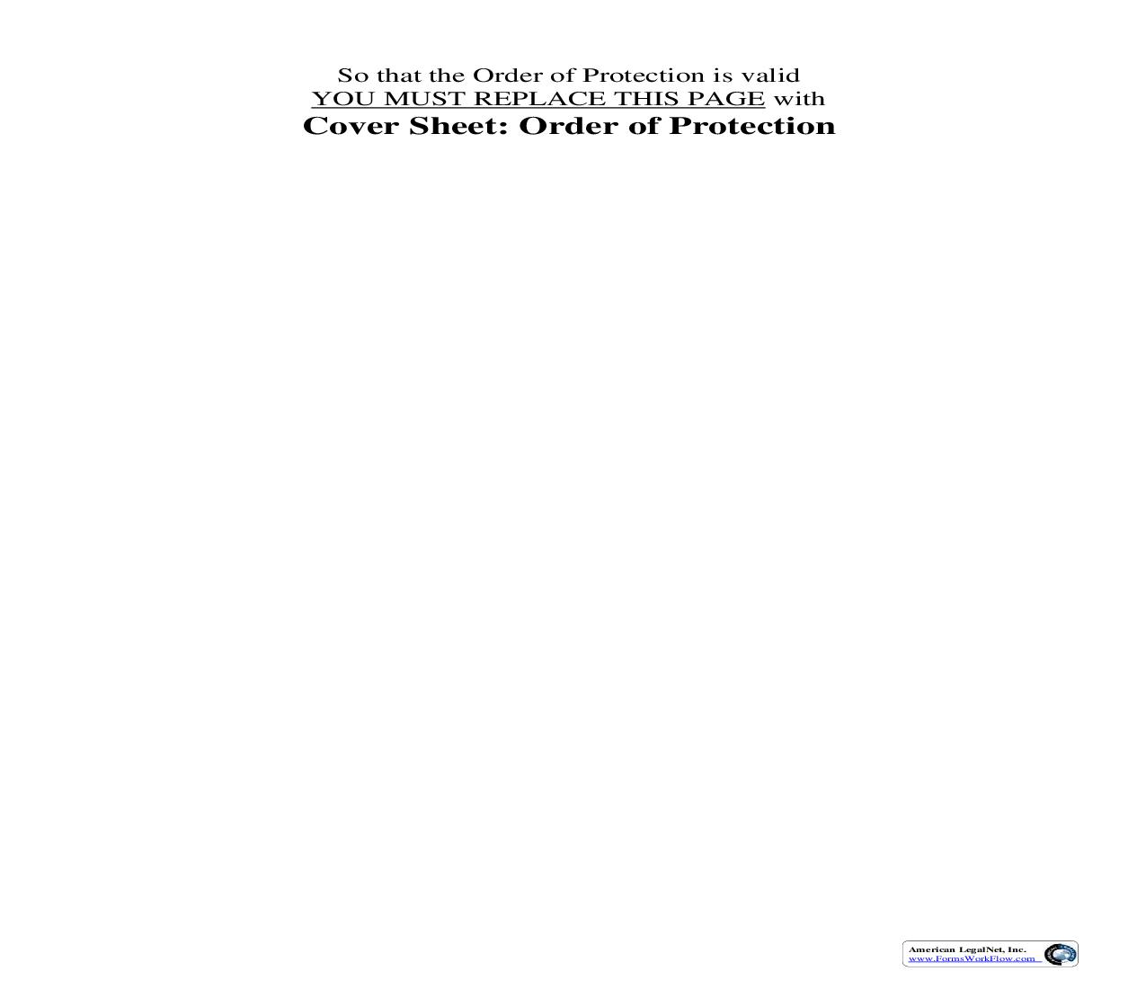 Order For Protection (Long Form) {PO-0113} | Pdf Fpdf Doc Docx | Indiana