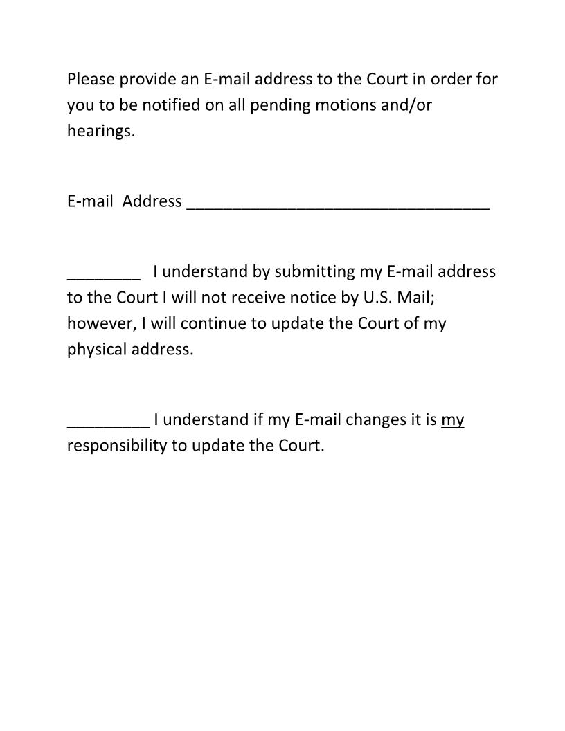 Email Notification Form | Pdf Fpdf Docx | Indiana