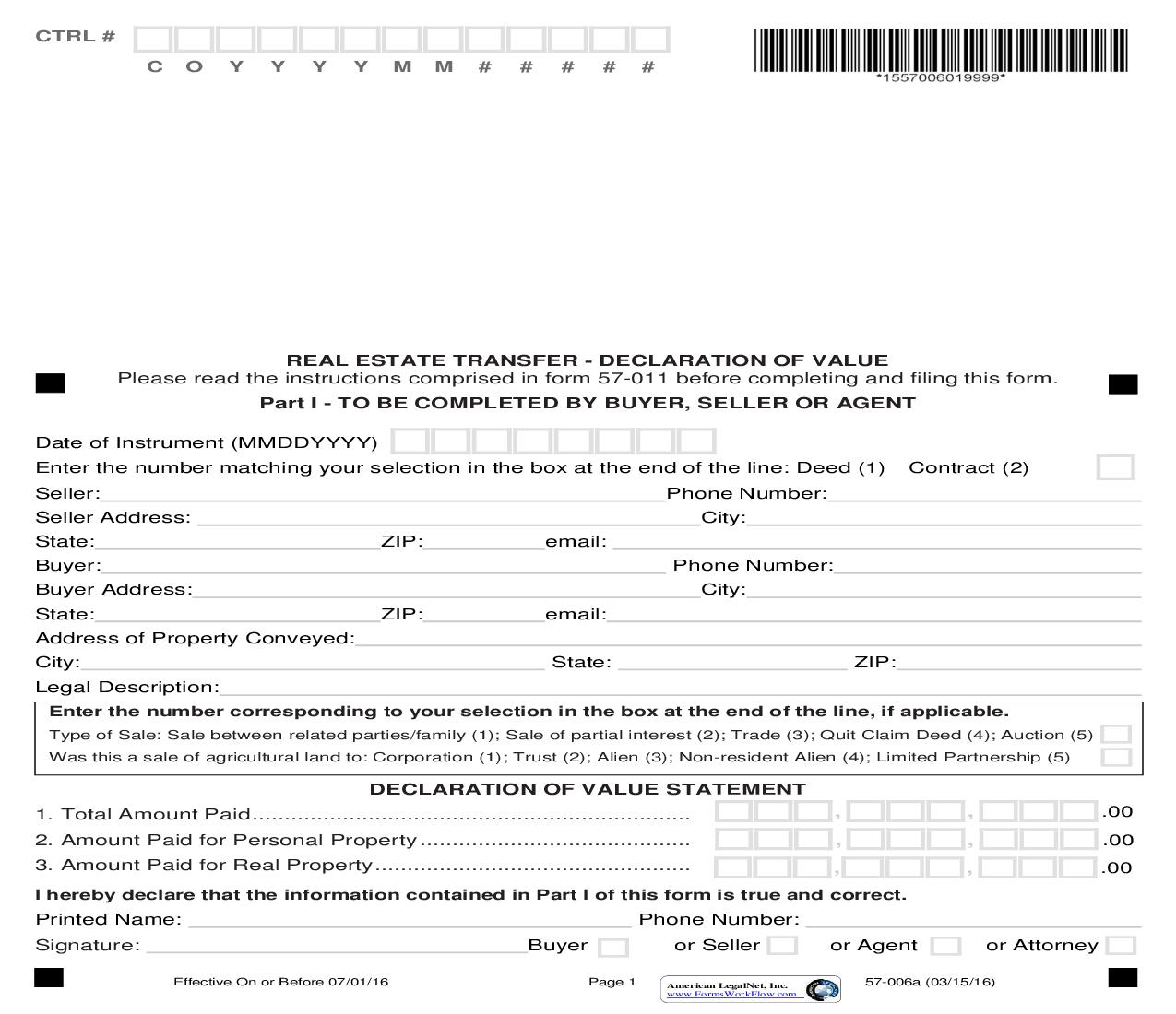 Real Estate Transfer Declaration Of Value | Pdf Fpdf Doc Docx | Iowa