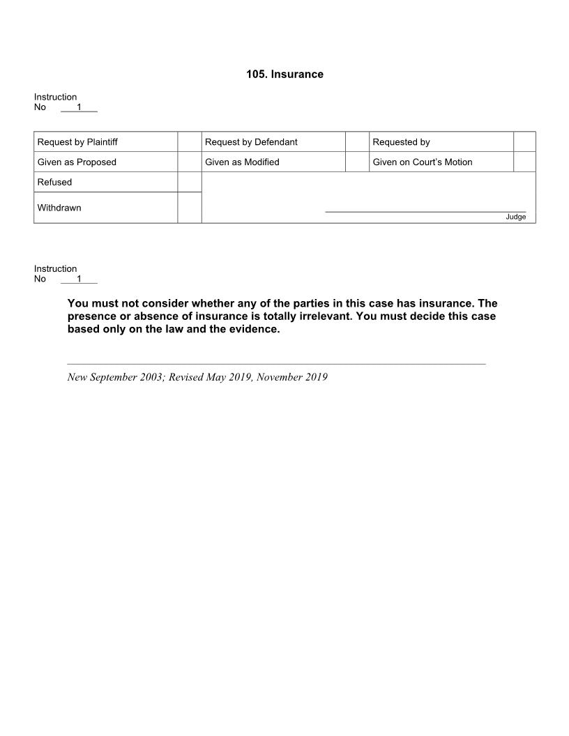 105. Insurance | Pdf Docx | Jury Instructions