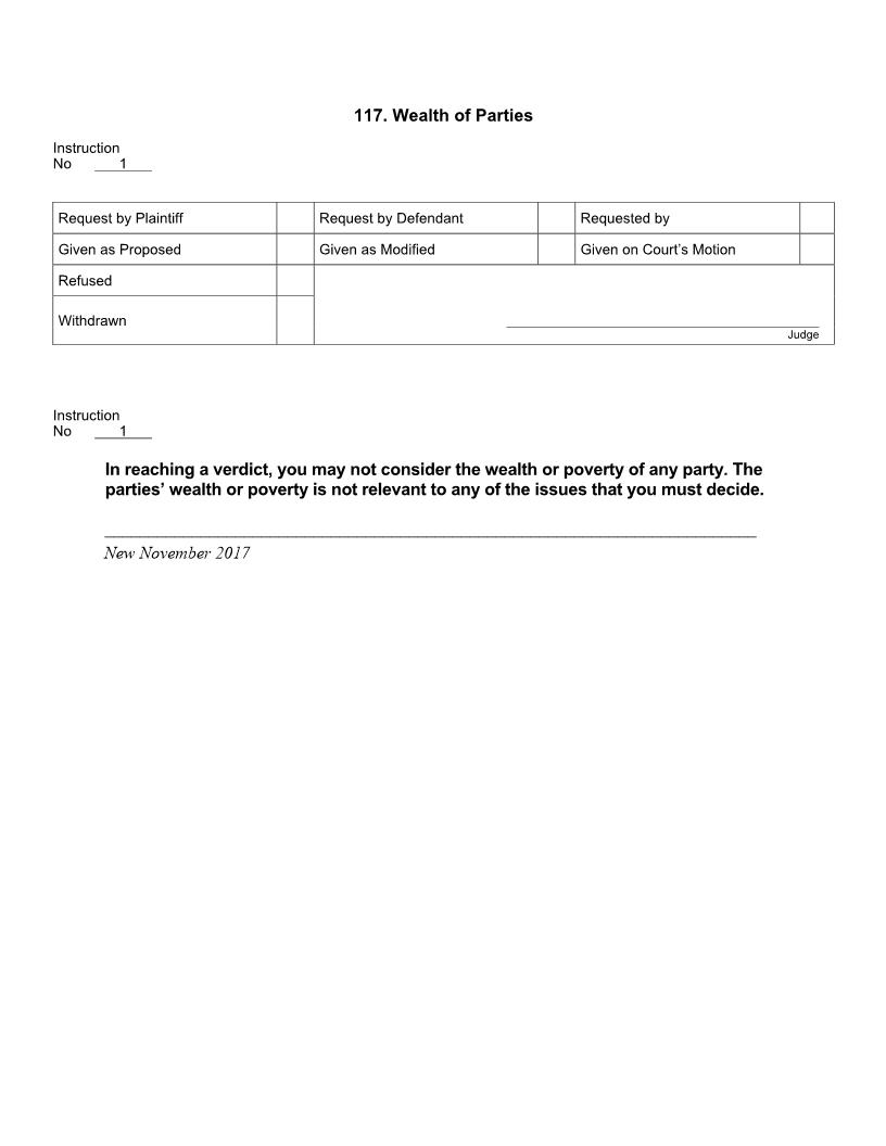 117. Wealth of Parties | Pdf Docx | Jury Instructions
