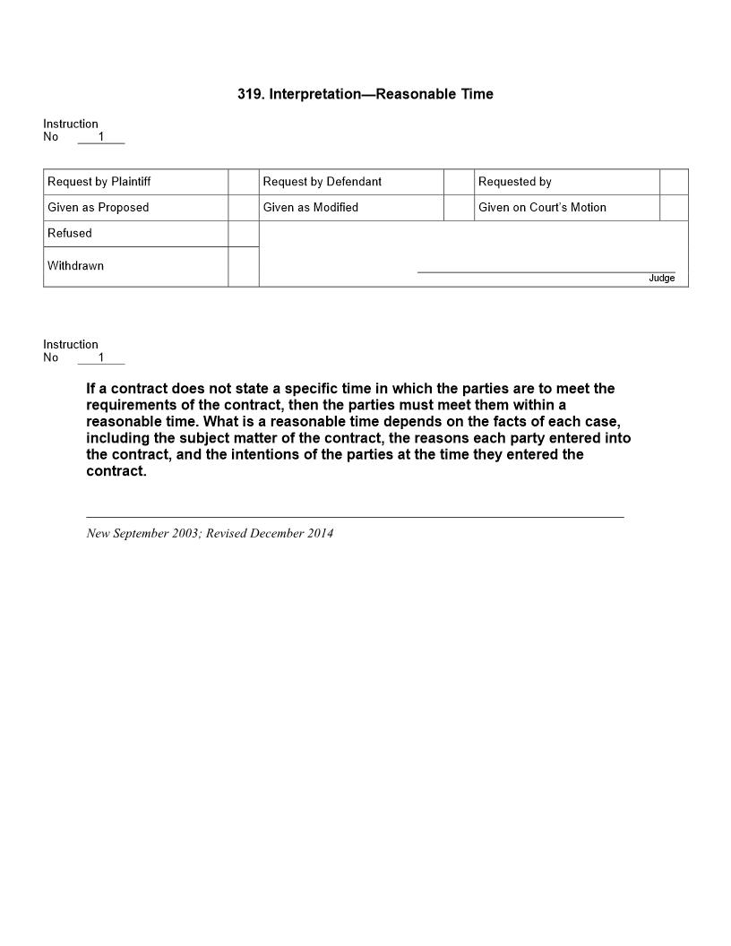 319. Interpretation Reasonable Time | Pdf Doc Docx | Jury Instructions