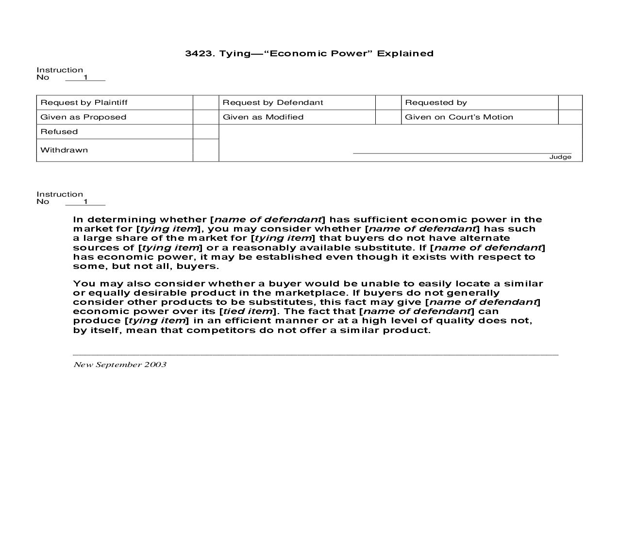 3423. Tying Economic Power Explained | Pdf Doc Docx | Jury Instructions