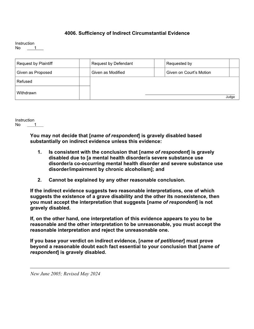4006. Sufficiency of Indirect Circumstantial Evidence | Pdf Doc Docx | Jury Instructions