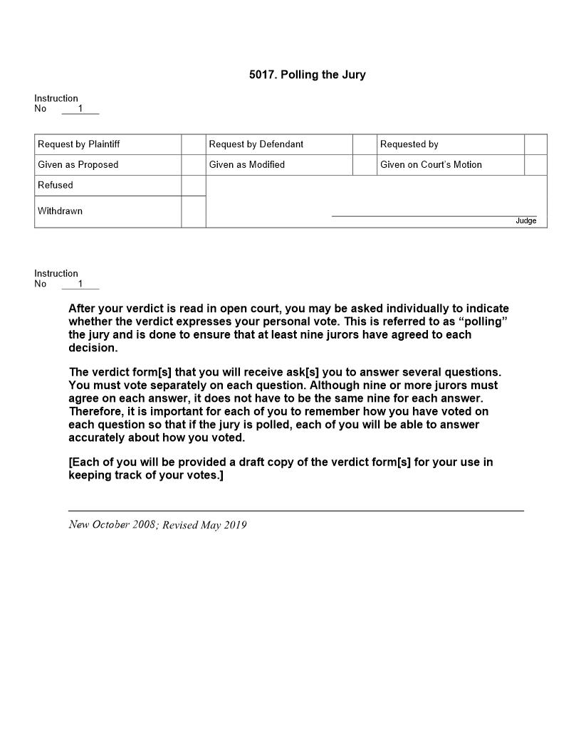 5017. Polling the Jury | Pdf Doc Docx | Jury Instructions