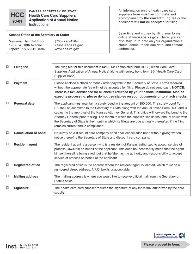 Health Care Card Supplier Application {HCC} | Pdf Fpdf Docx | Kansas