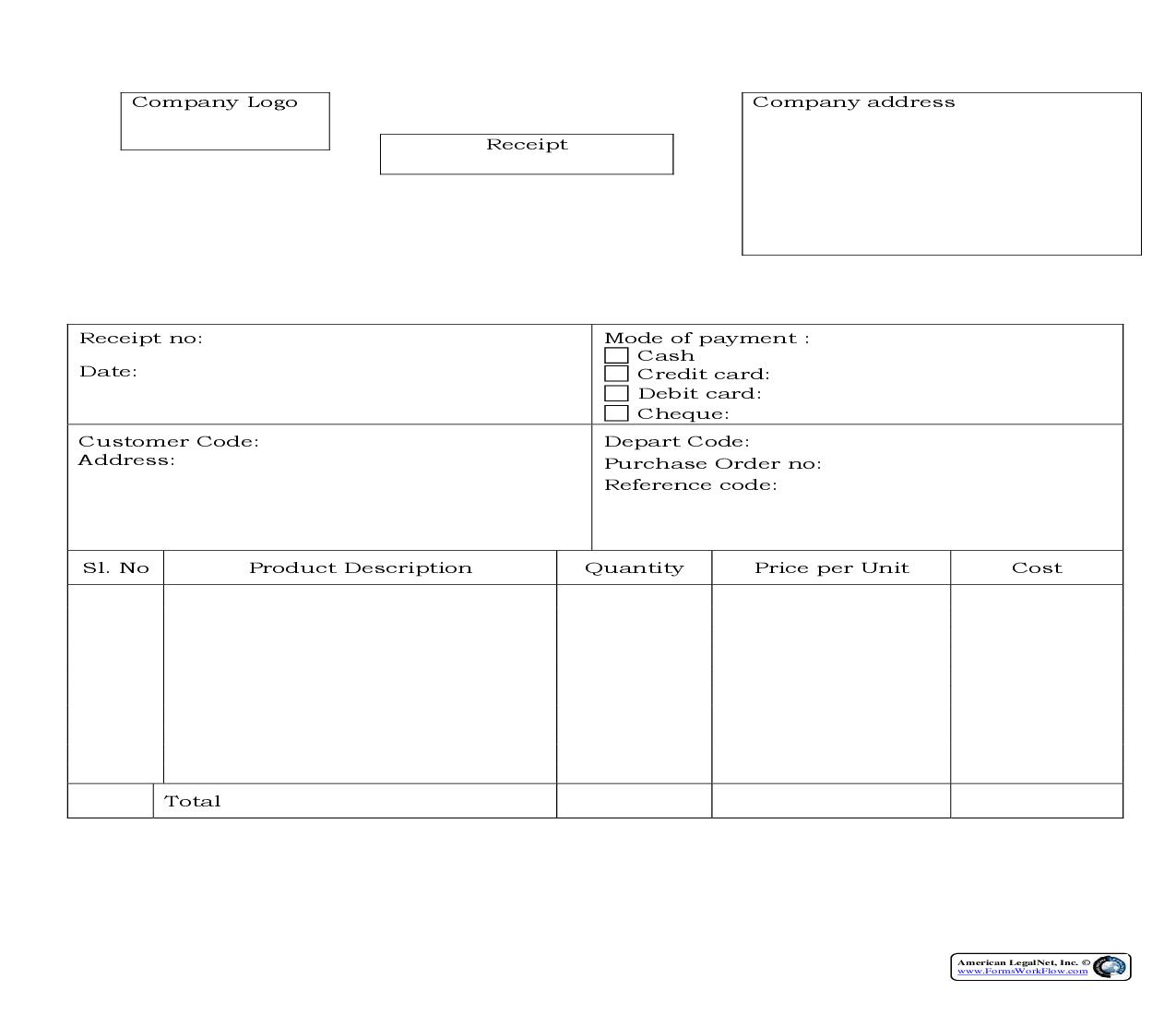 Purchase Receipt {ACC-105} | Pdf Fpdf Docx | Legal Forms