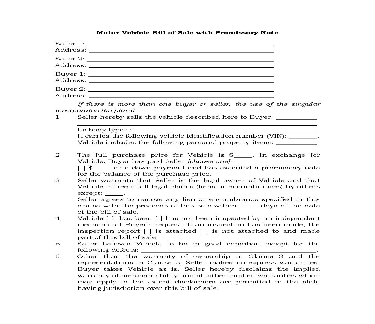 Motorcyle Bill Of Sale {BOS-405} | Pdf Fpdf Docx | Legal Forms