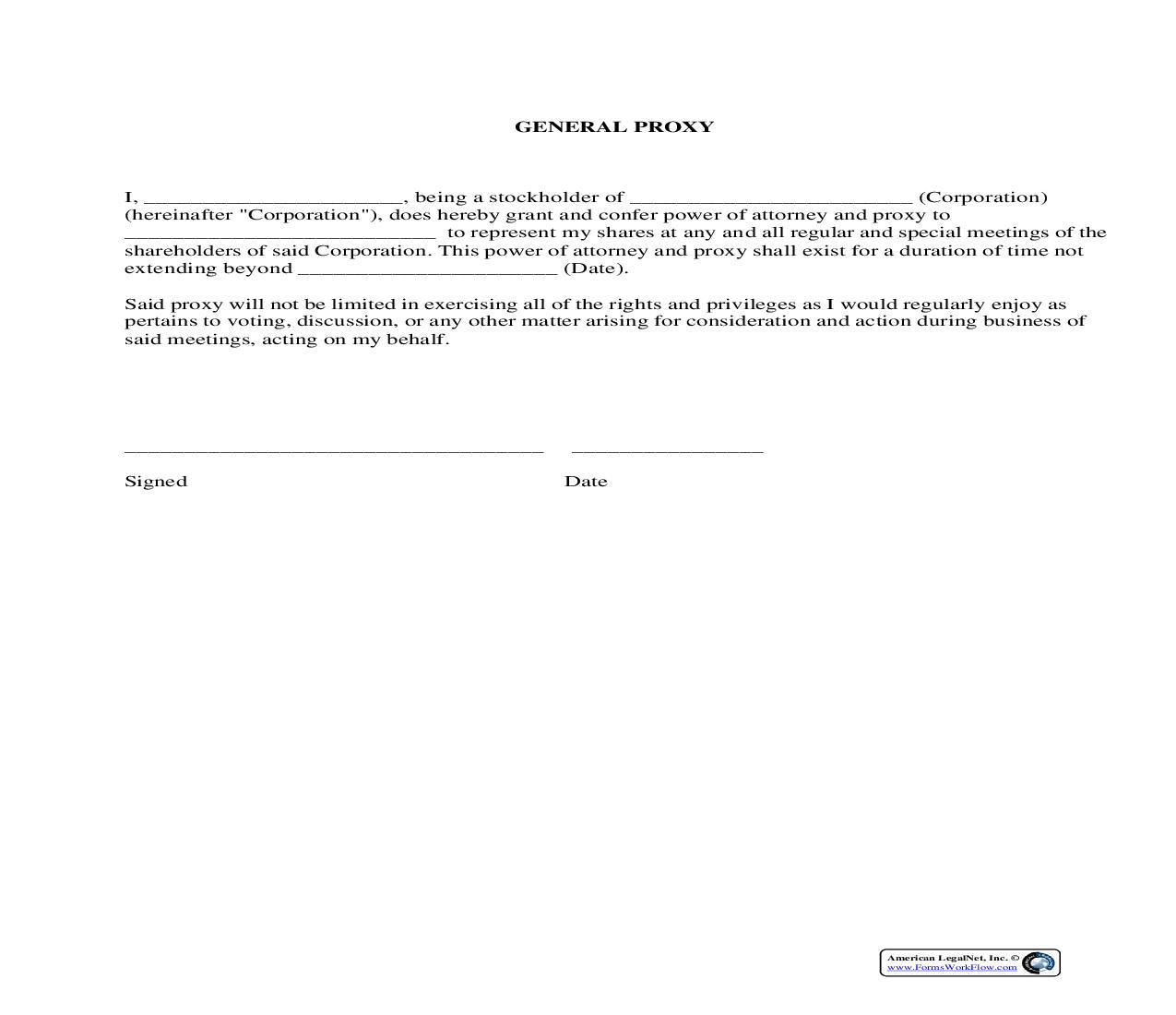 General Proxy | Pdf Fpdf Docx | Legal Forms