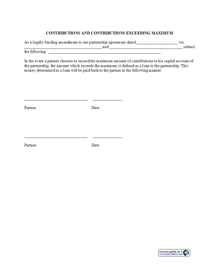 Contributions And Contributions Exceeding Maximum {PAR-304} | Pdf Fpdf Docx | Legal Forms