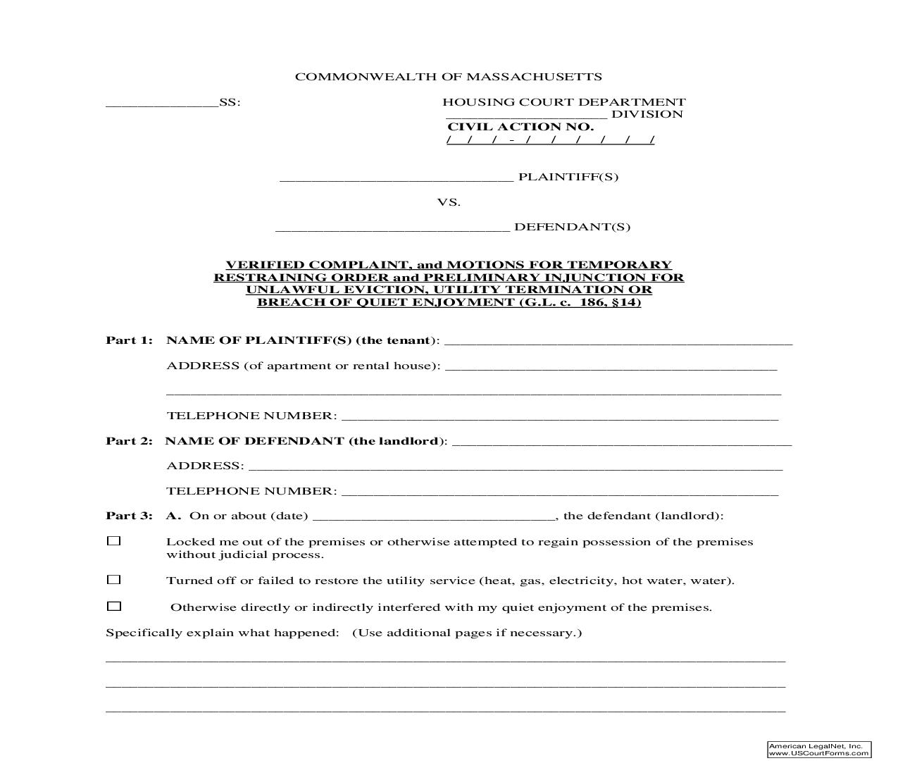 Verified Complaint | Pdf Fpdf Doc Docx | Massachusetts