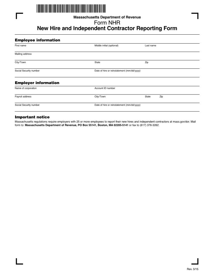 New Hire Reporting | Pdf Fpdf Docx | Massachusetts