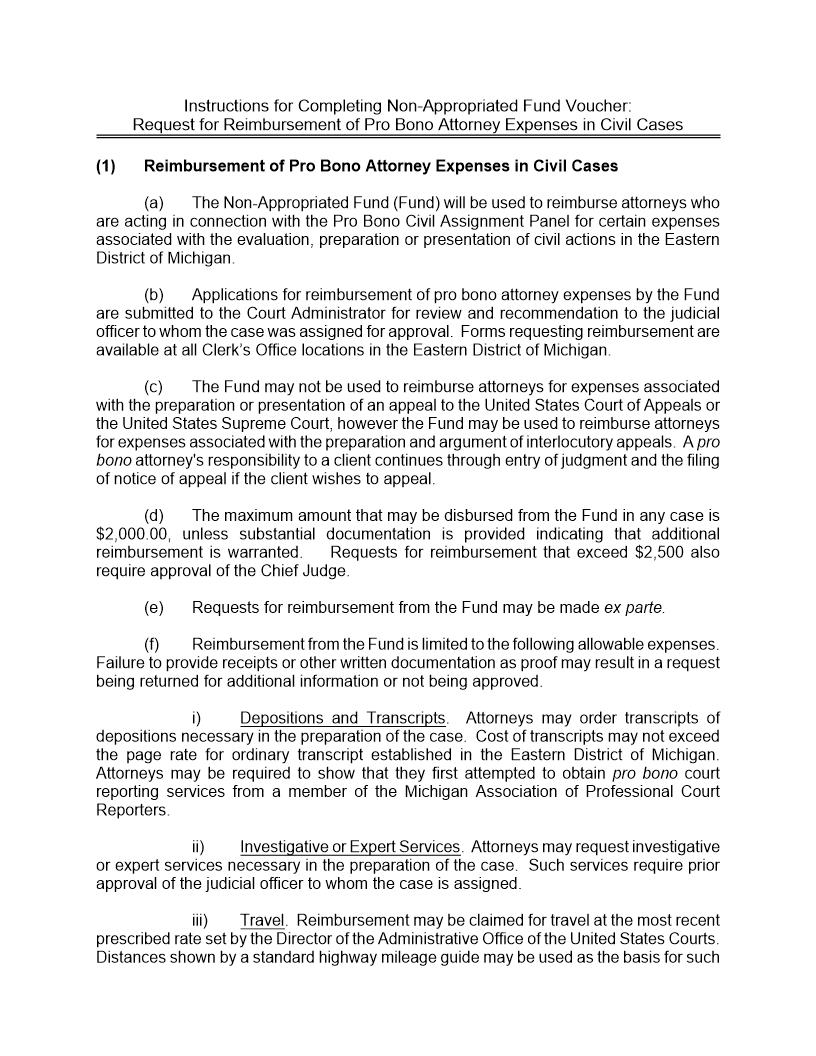 Non Appropriated Fund Voucher | Pdf Fpdf Doc Docx | Michigan