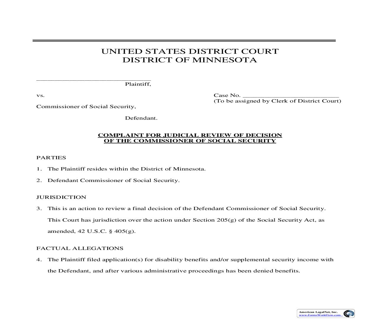 Complaint For Judicial Review | Pdf Fpdf Doc Docx | Minnesota