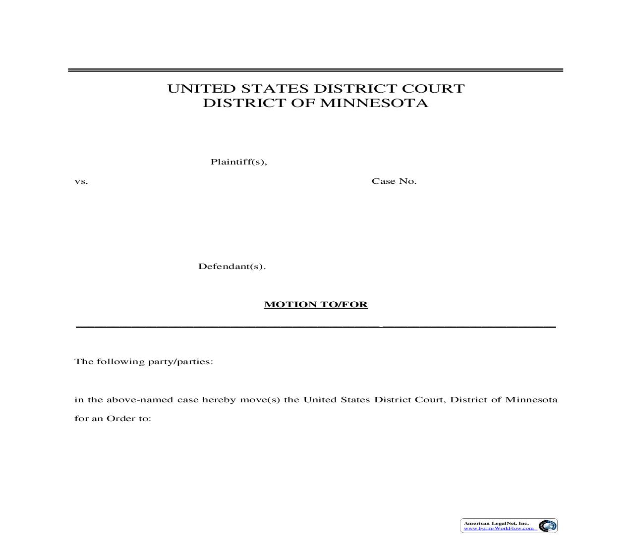 General Motion | Pdf Fpdf Doc Docx | Minnesota