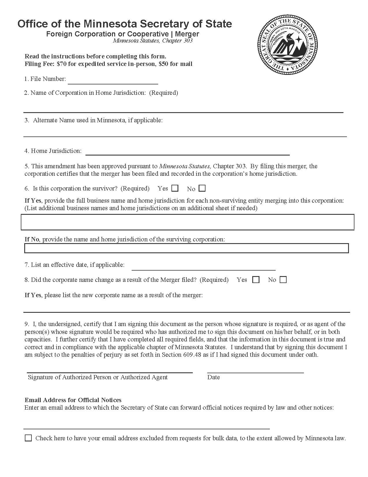 Merger | Pdf Fpdf Doc Docx | Minnesota