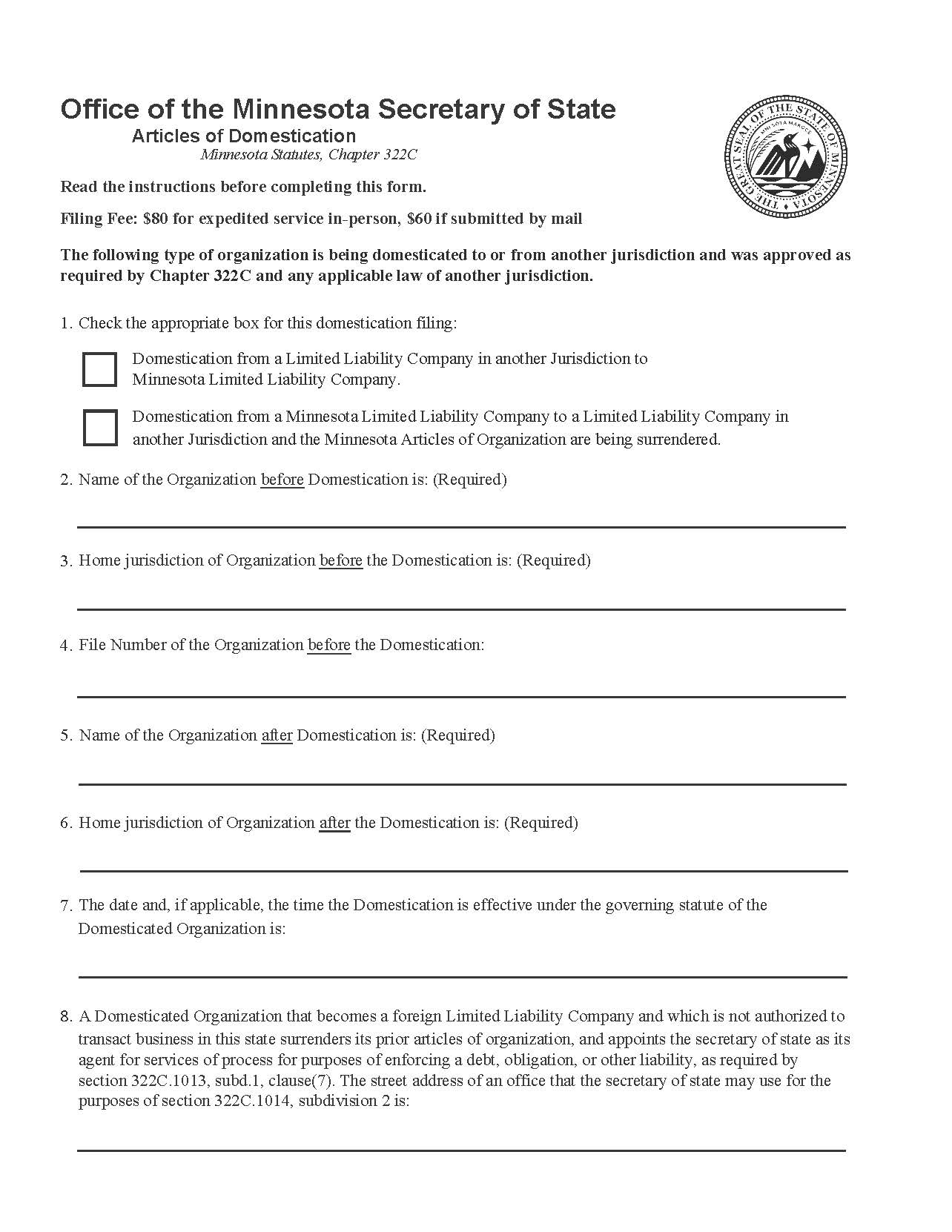Domestication | Pdf Fpdf Docx | Minnesota