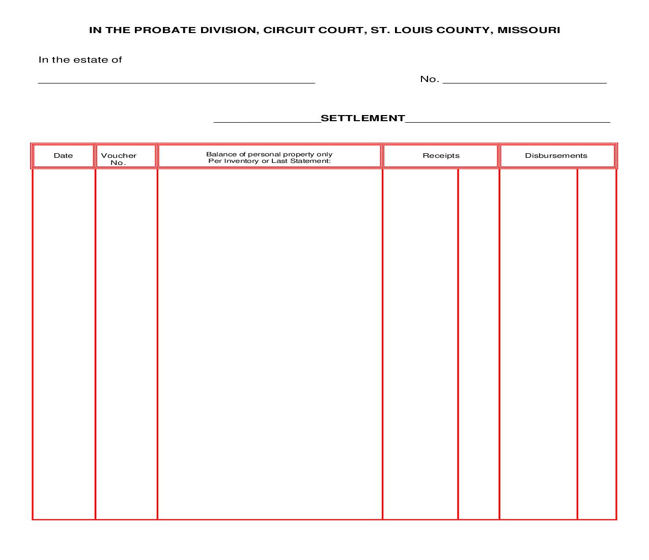 Settlement | Pdf Fpdf Doc Docx | Missouri