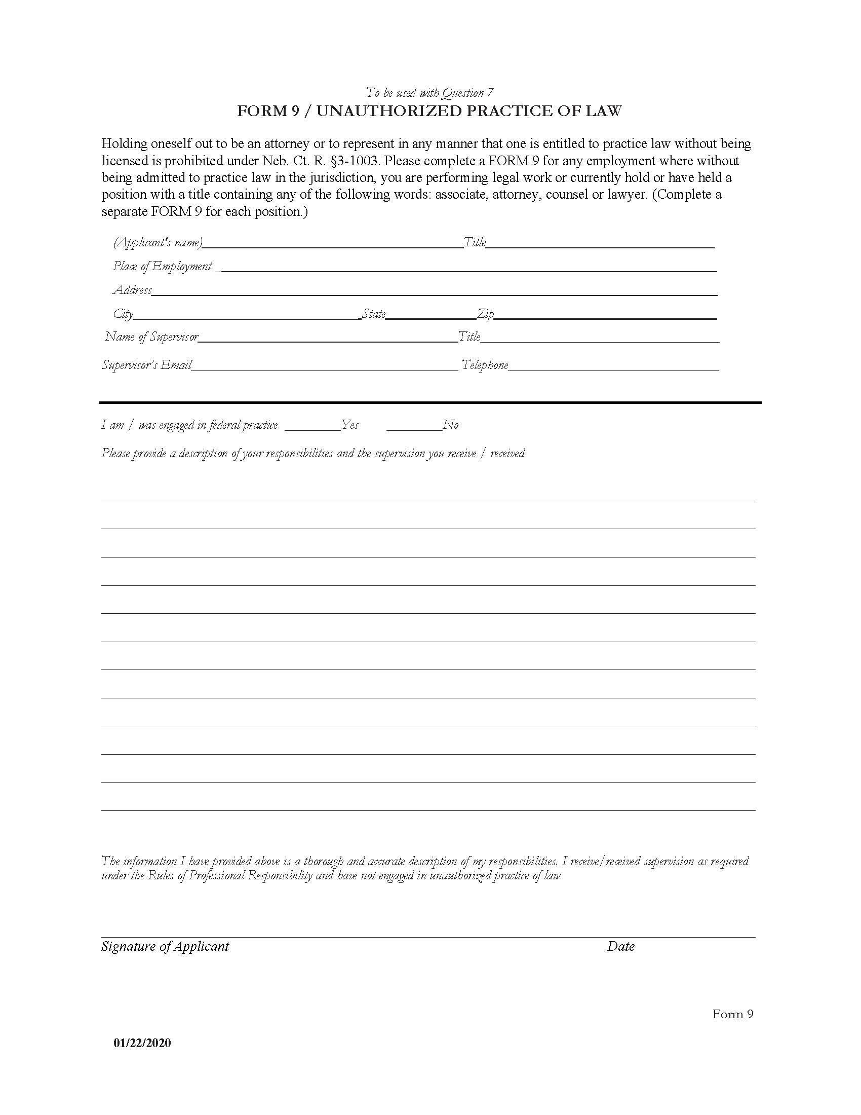 Unauthorized Practice Of Law | Pdf Fpdf Docx | Nebraska