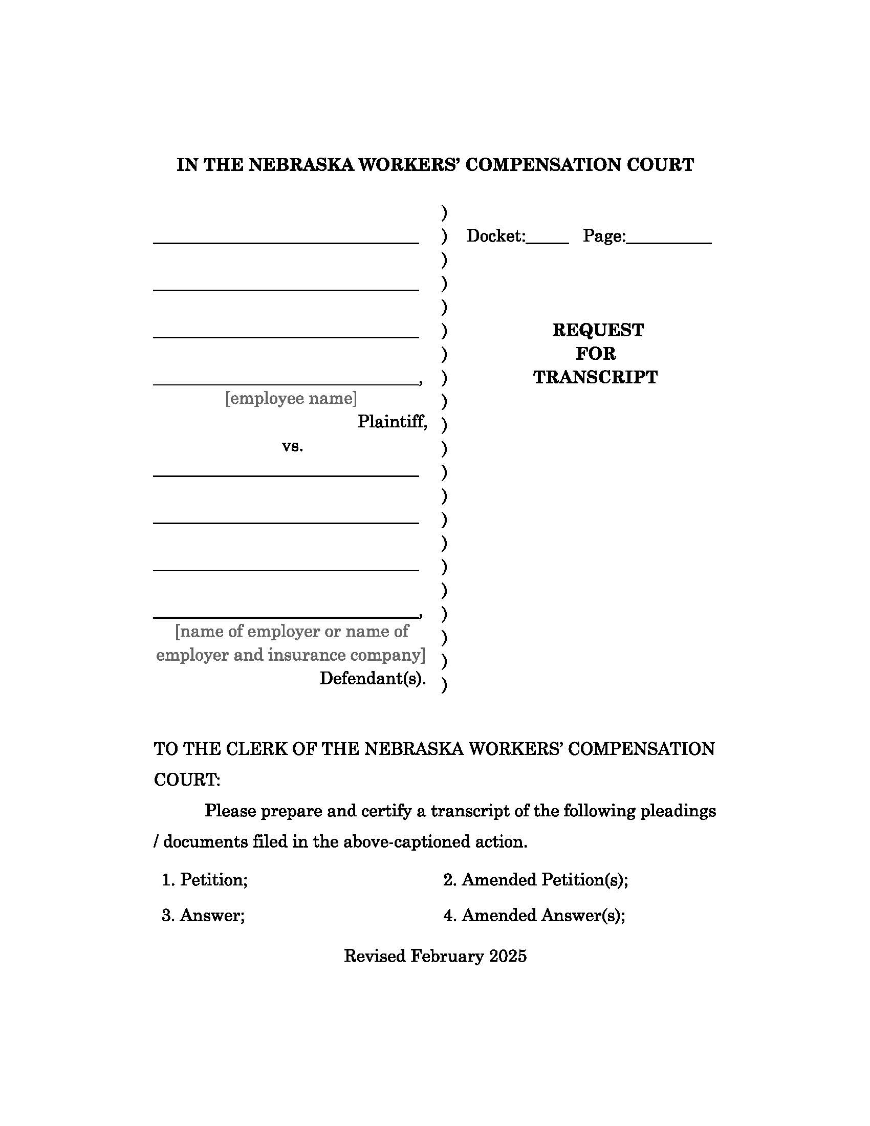 Request For Transcript | Pdf Fpdf Doc Docx | Nebraska