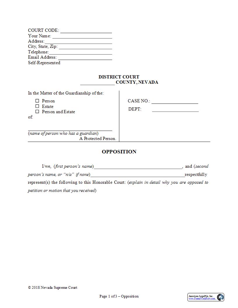 Opposition | Pdf Fpdf Docx | Nevada
