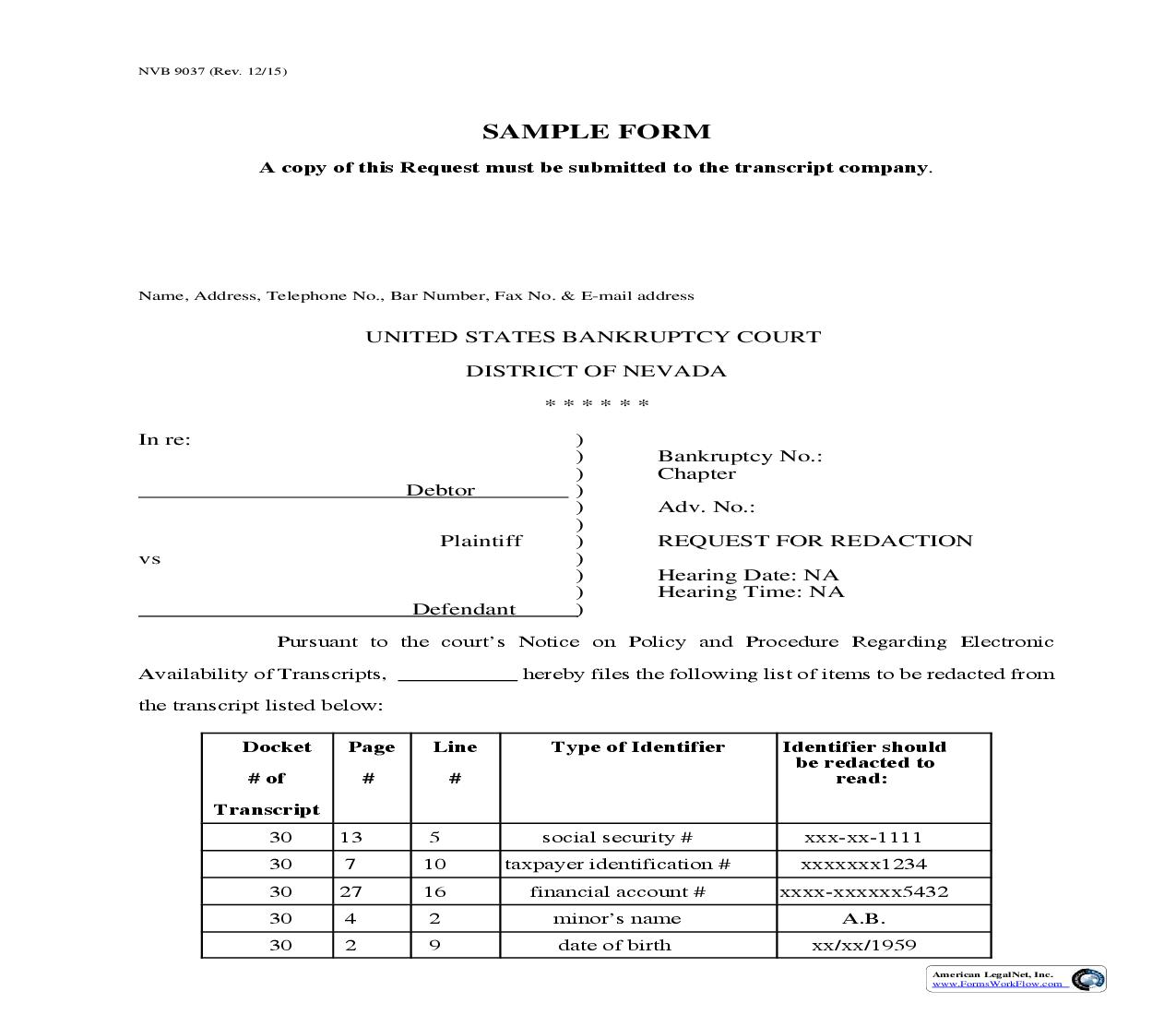 Request For Redaction | Pdf Fpdf Doc Docx | Nevada