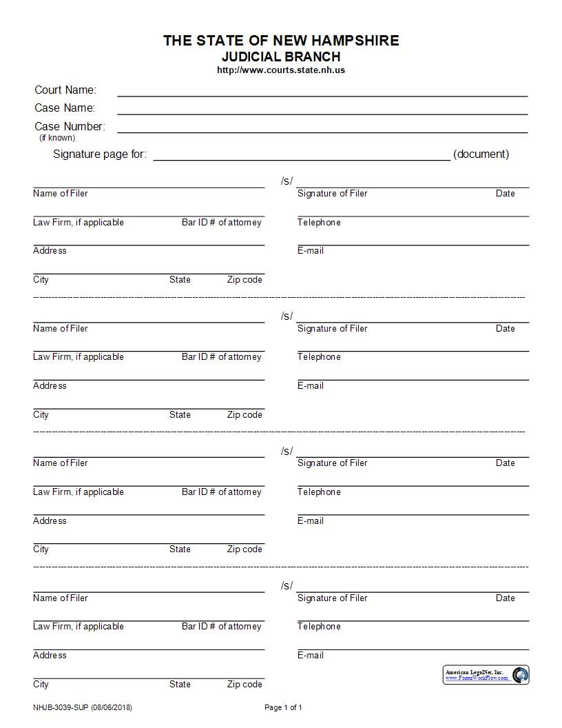 Signature Page {NHJB-3039-SUP} | Pdf Fpdf Docx | New Hampshire