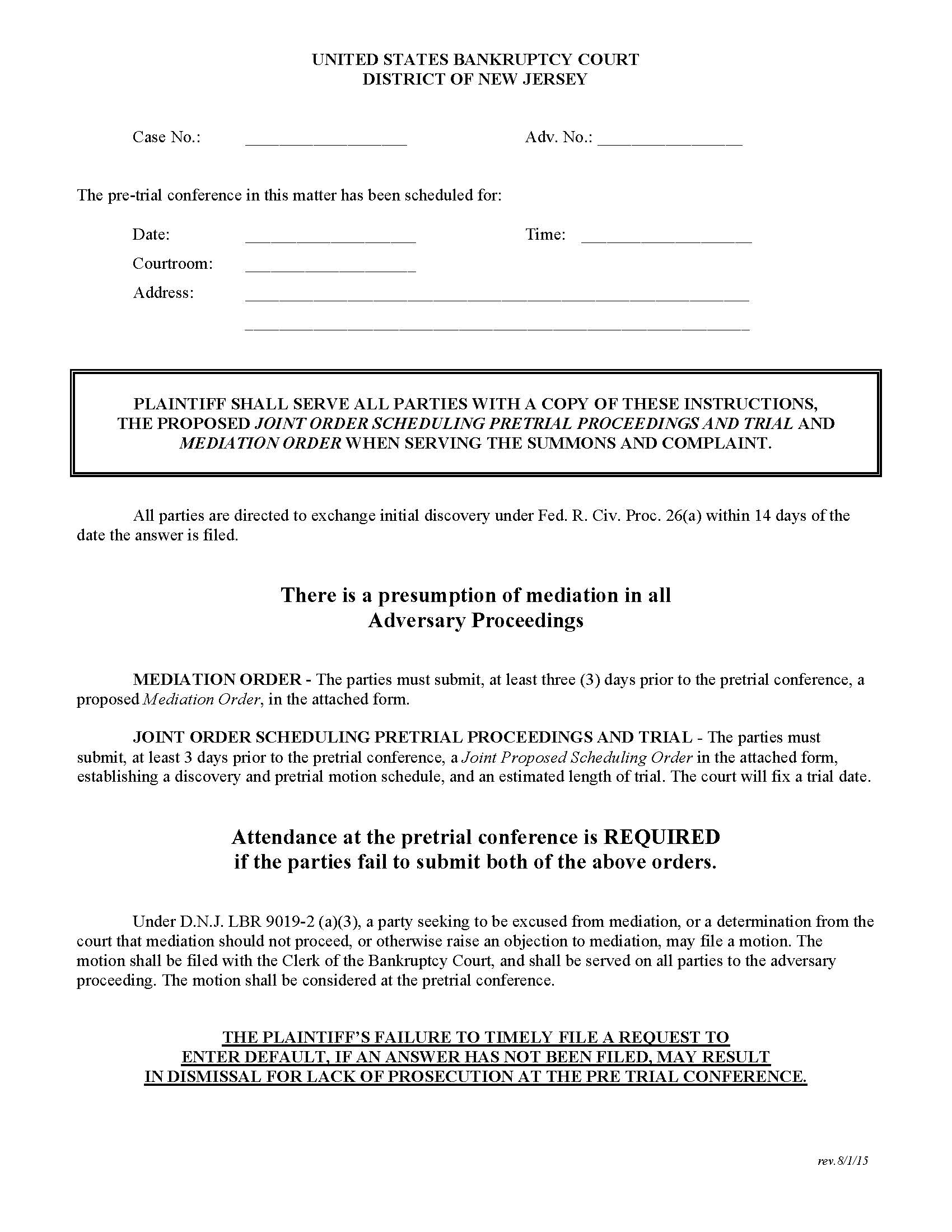 Pre Trial Instructions | Pdf Fpdf Doc Docx | New Jersey