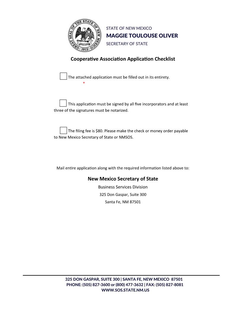 Articles Of Incorporation | Pdf Fpdf Docx | New Mexico