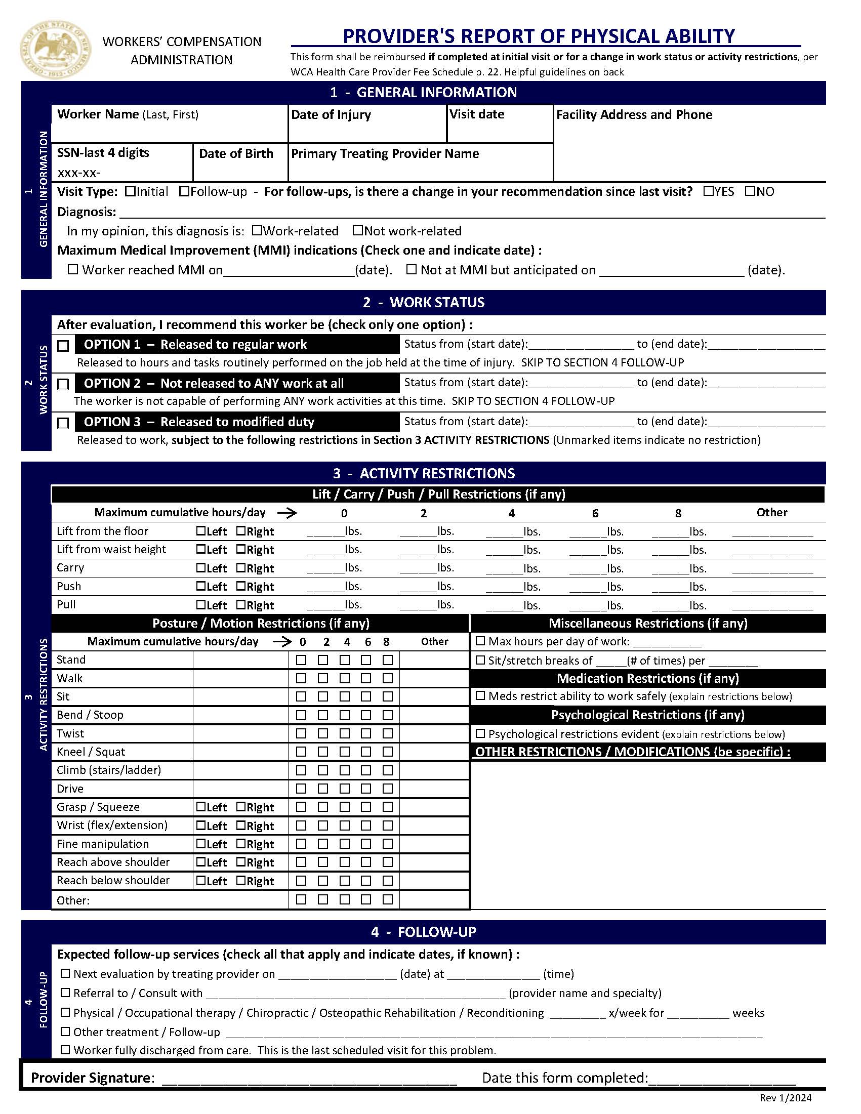Providers Report | Pdf Fpdf Docx | New Mexico