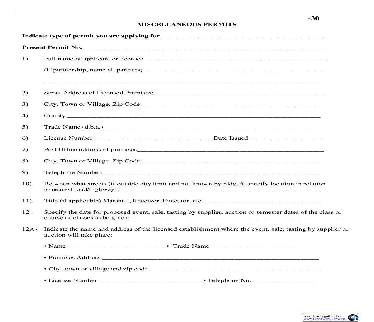 Miscellaneous Permits |  | New York