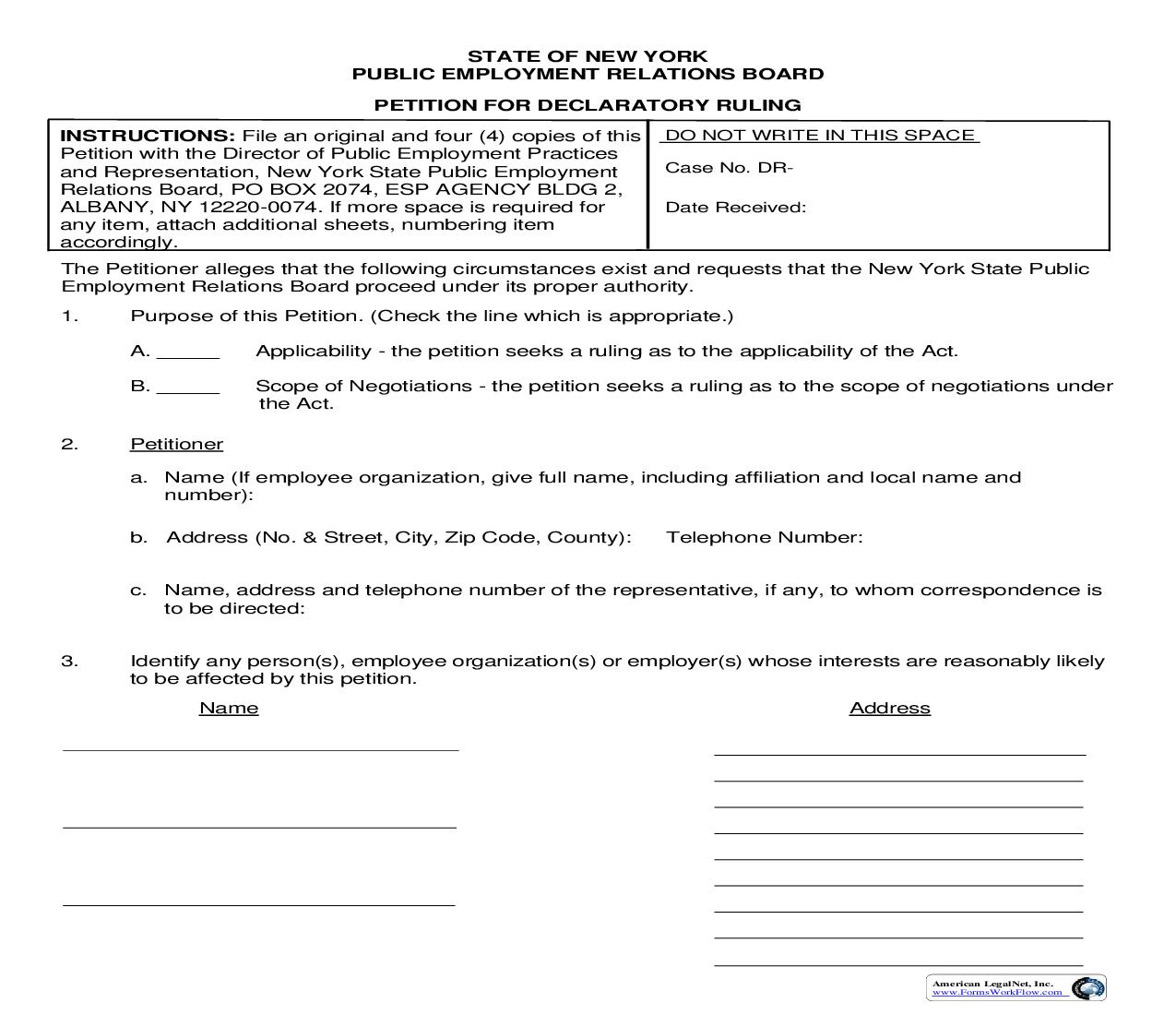 Petition For Declaratory Ruling | Pdf Fpdf Doc Docx | New York