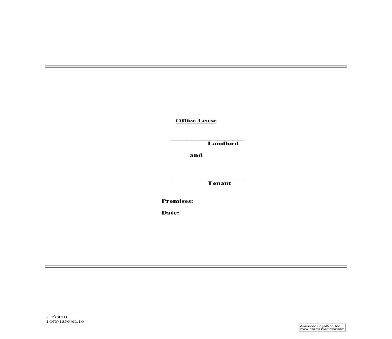 Office Lease (NYC) | Pdf Fpdf Doc Docx | New York