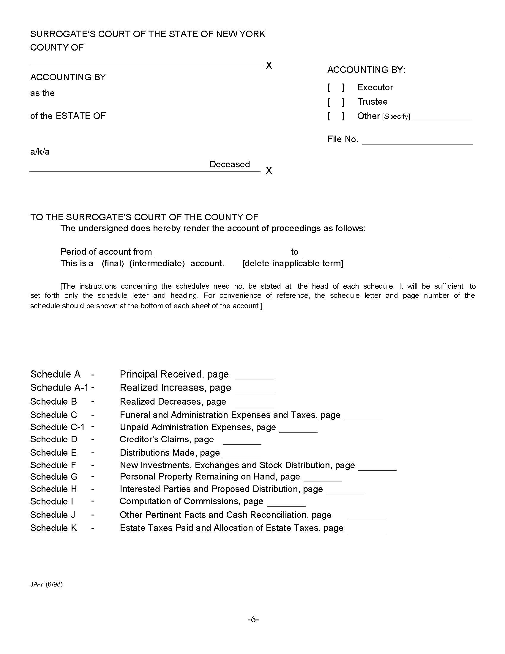 Accounting {JA-7} | Pdf Fpdf Doc Docx | New York