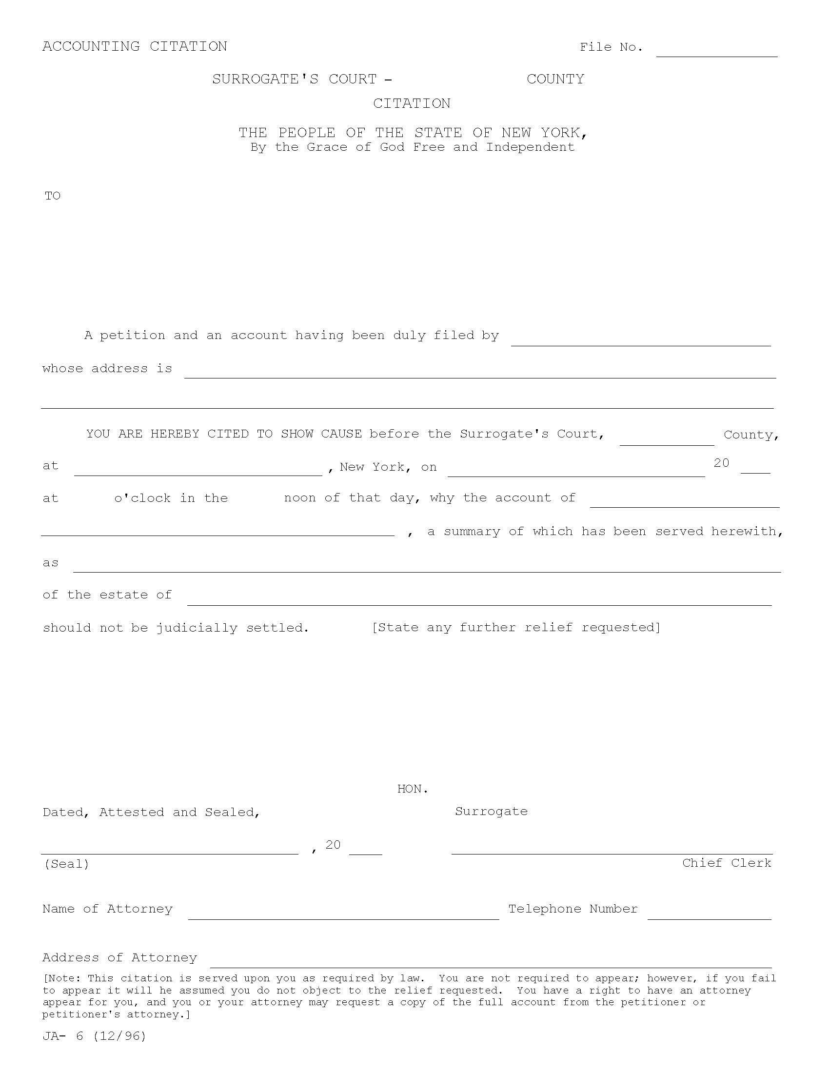 Accounting Citation {JA-6} | Pdf Fpdf Doc Docx | New York