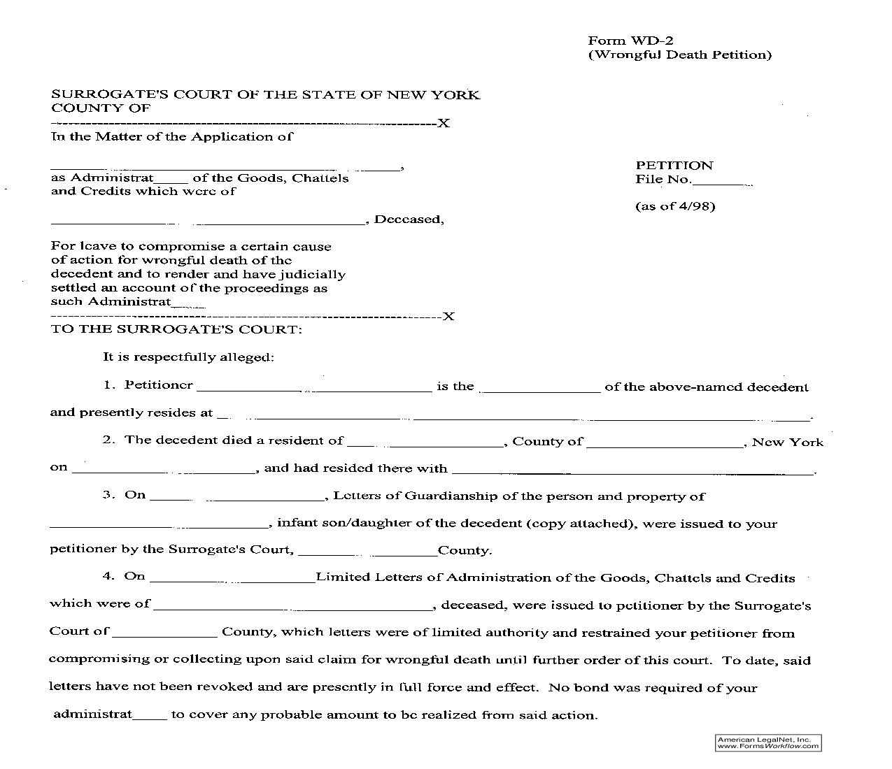 Petition {WD-2} | Pdf Fpdf Doc Docx | New York