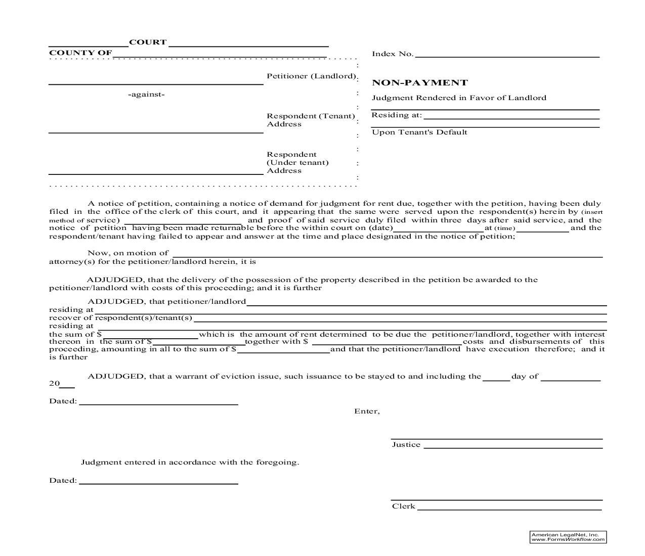 Non-Payment | Pdf Fpdf Doc Docx | New York